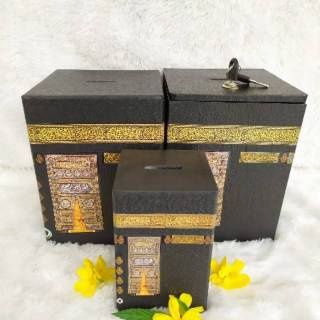 Hiasan dinding miniatur kabah Celengan kabah pajangan ruang ta Miniatur kabah Dekorasi kamar tidur