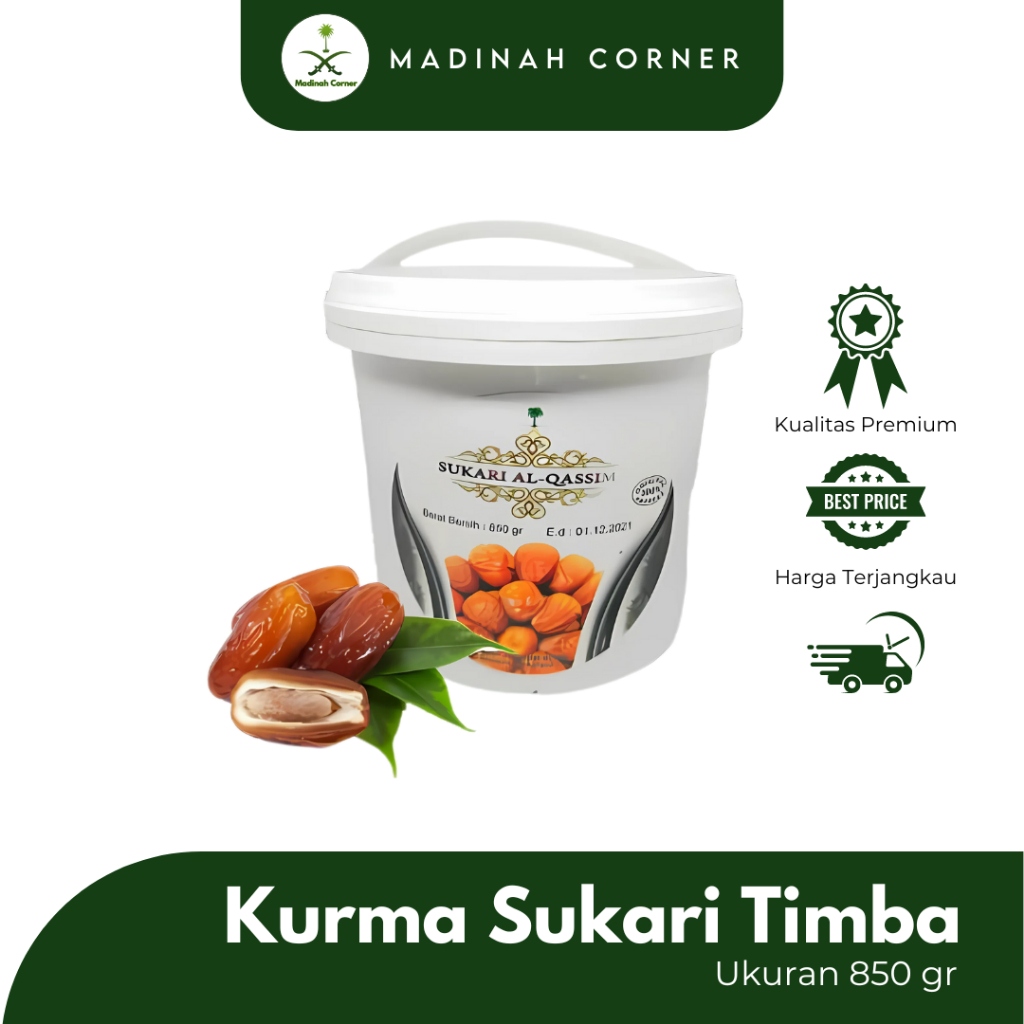 

Kurma Deglet Noor Ember Kurma Aljazair Premium Original | Kurma Sukari 1Kg High Quality | Sukkari