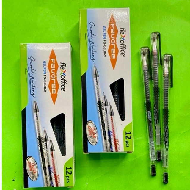 

PULPEN GEL FO-B069 FAVOREE HITAM/12 PCS