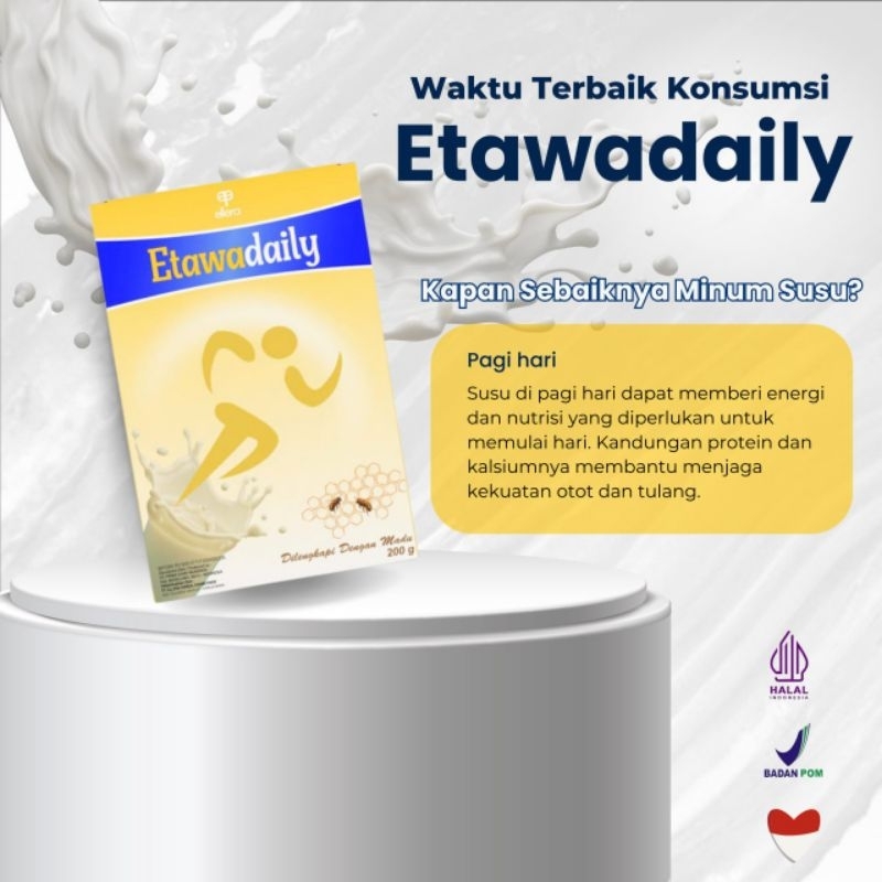 

etawadaily susu bubuk untuk kesehatan tulang dan sendi 200g Asli 100%