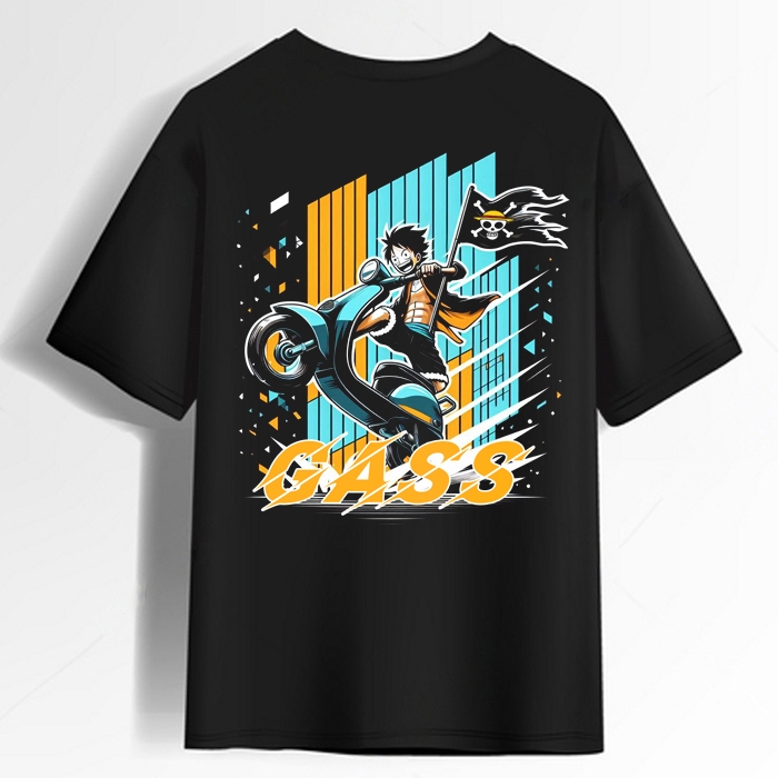 kaos anime one piece / baju kaos vespa scooter matic