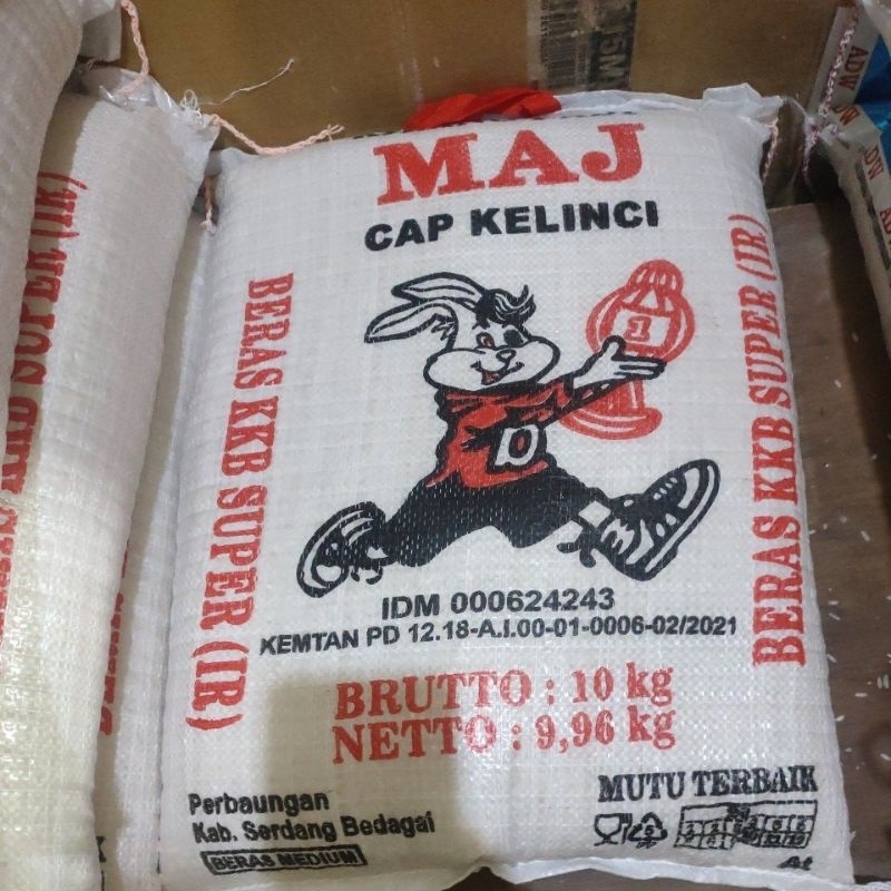 

Beras cap kelinci kemasan 10 kg