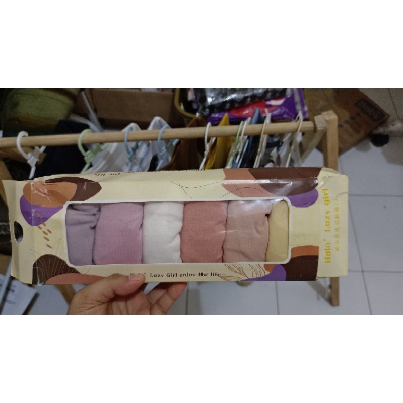 CD Wanita import seamless katun melar isi 6pcs Anti Bakteri