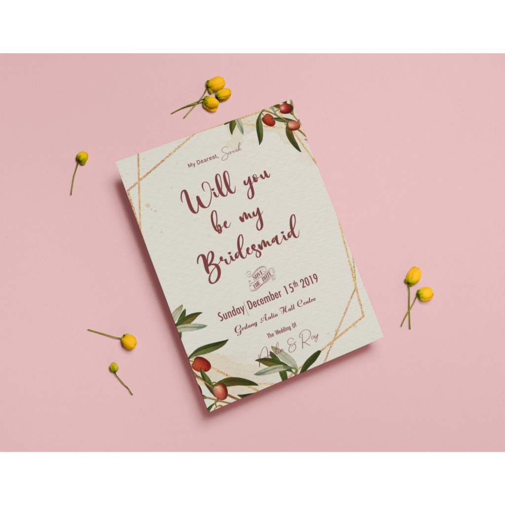 Aesthetic Bridesmaid Card and Attire Guide