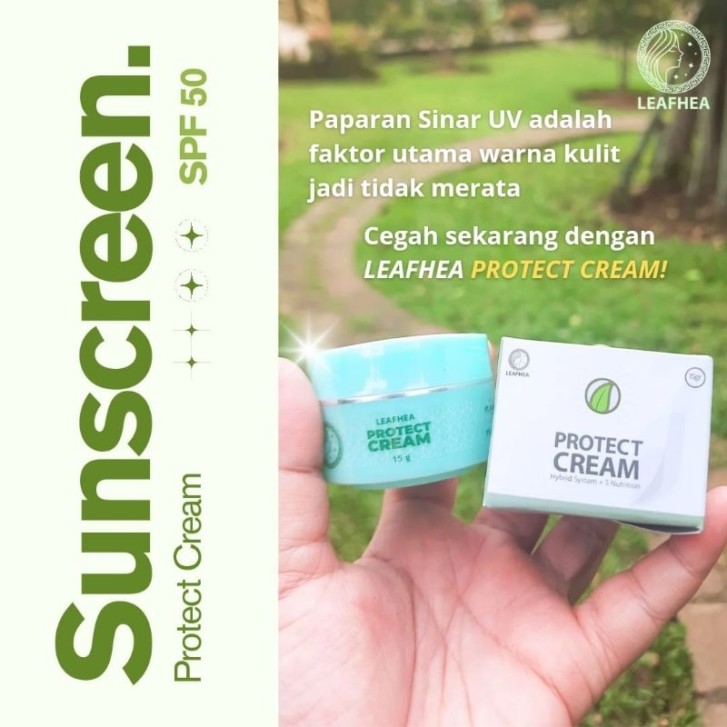 Sunscreen protect cream leafhea