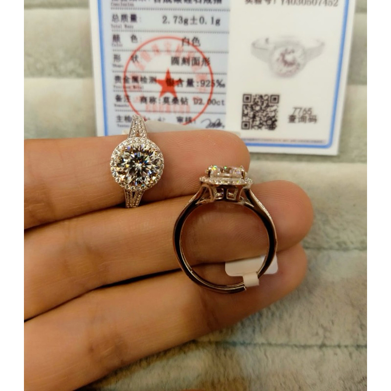 Cincin S925 Berlian Premium