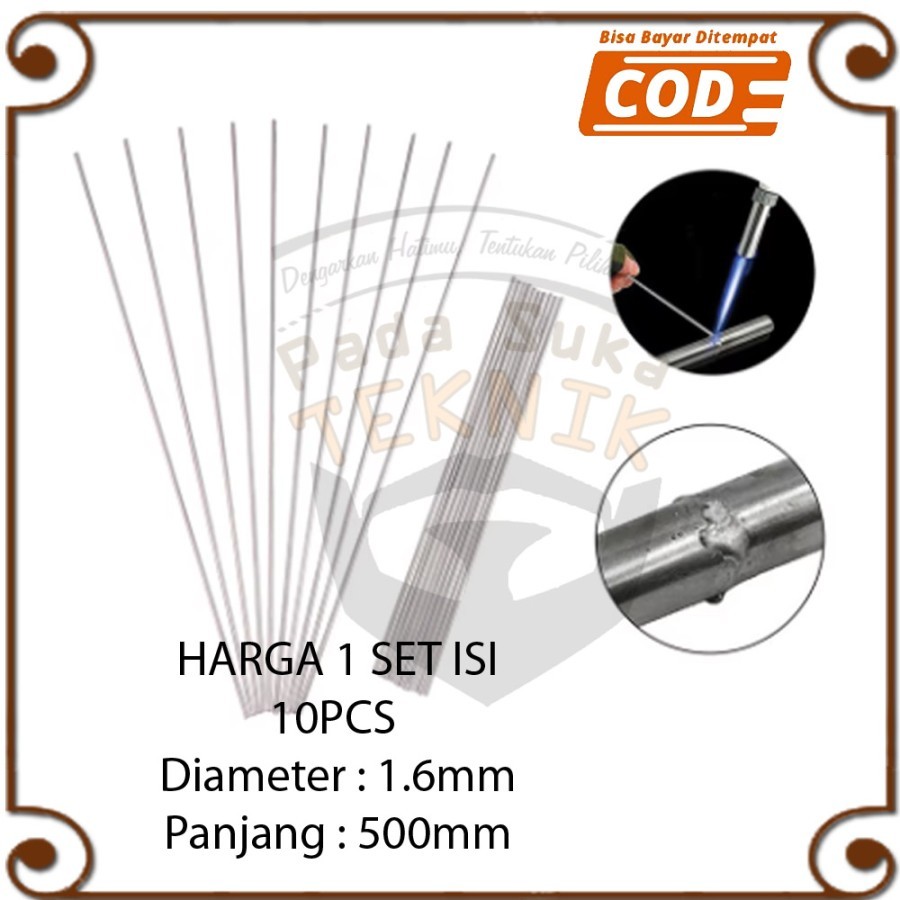 READY STOK] Kawat Las Besi Bakar Solder Stainless Stick Almunium Suhu Rendah