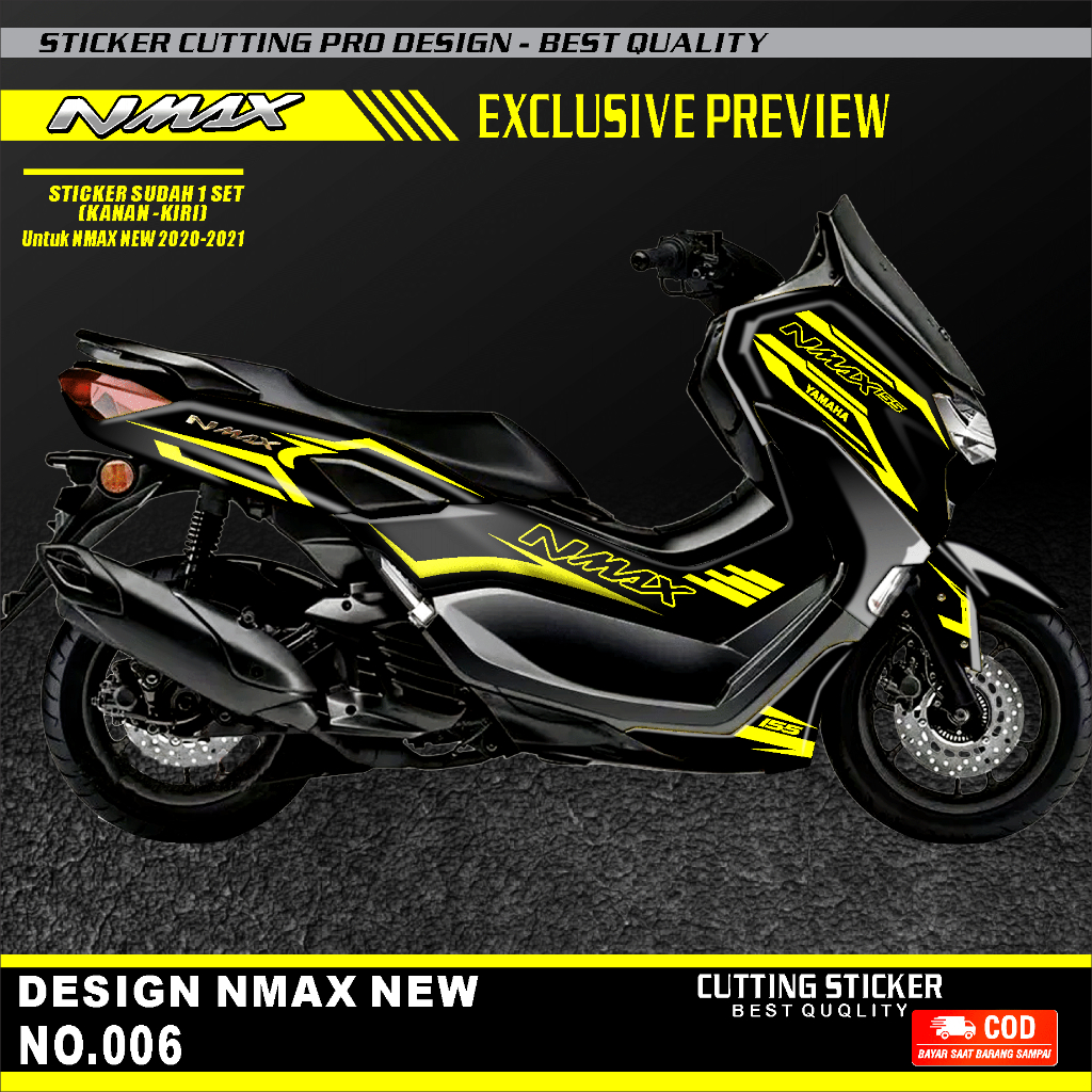 Striping Sticker cutting Yamaha ALL NMAX NEW 2021-2023 ABS DAN NON ABS
