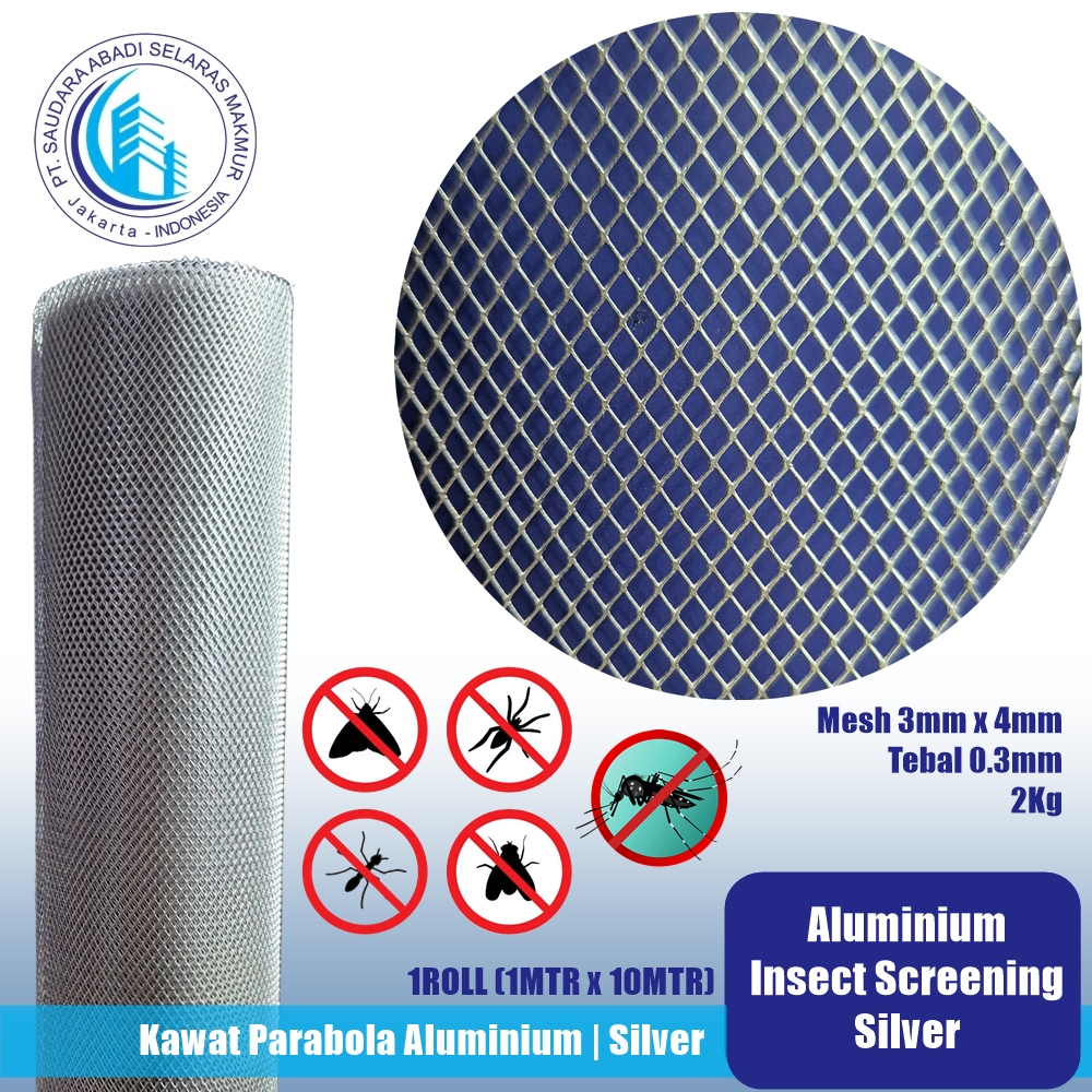 KAWAT NYAMUK ALUMINIUM / KAWAT PARABOLA ALUMINIUM 10 METER