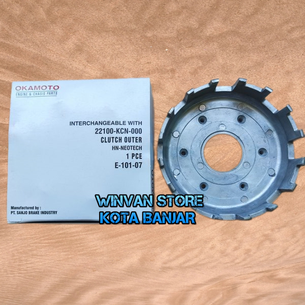 Mangkok House Kopling GL Max Pro Neotech Megapro MP Tiger Revo CRF230 Okamoto 22100 KCN 000 Okamoto