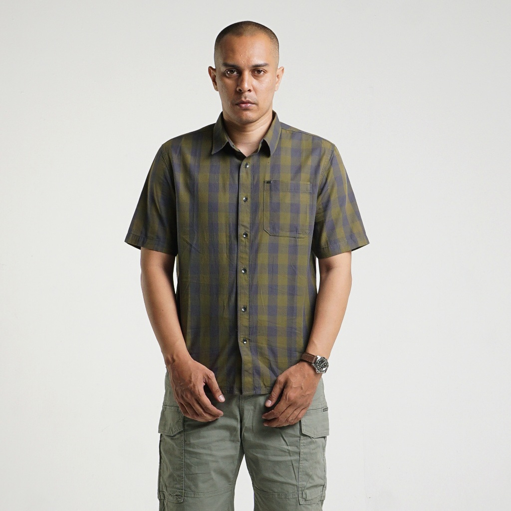 Kemeja Original MGEE - Kemeja Kasual Lengan Pendek Original MGEE Alto CKKR 151 Olive