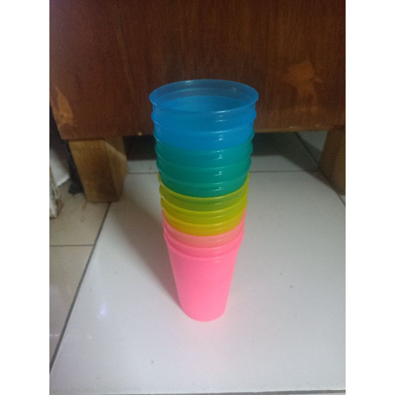 Gelas plastik satuan / gelas minum plastik / gelas kopi plastik / gelas teh plastik