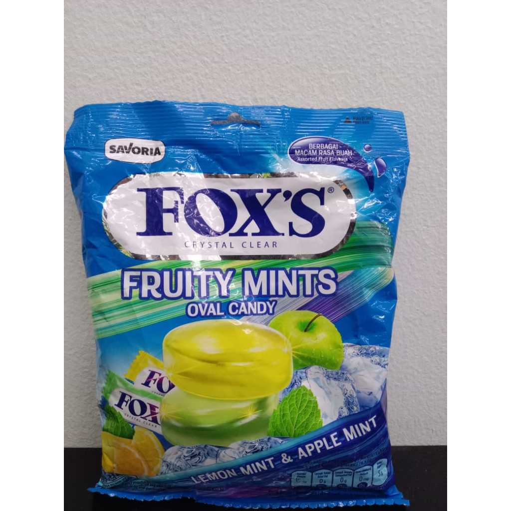 

FOXS FRUITY MINTS OVAL CANDY 125G