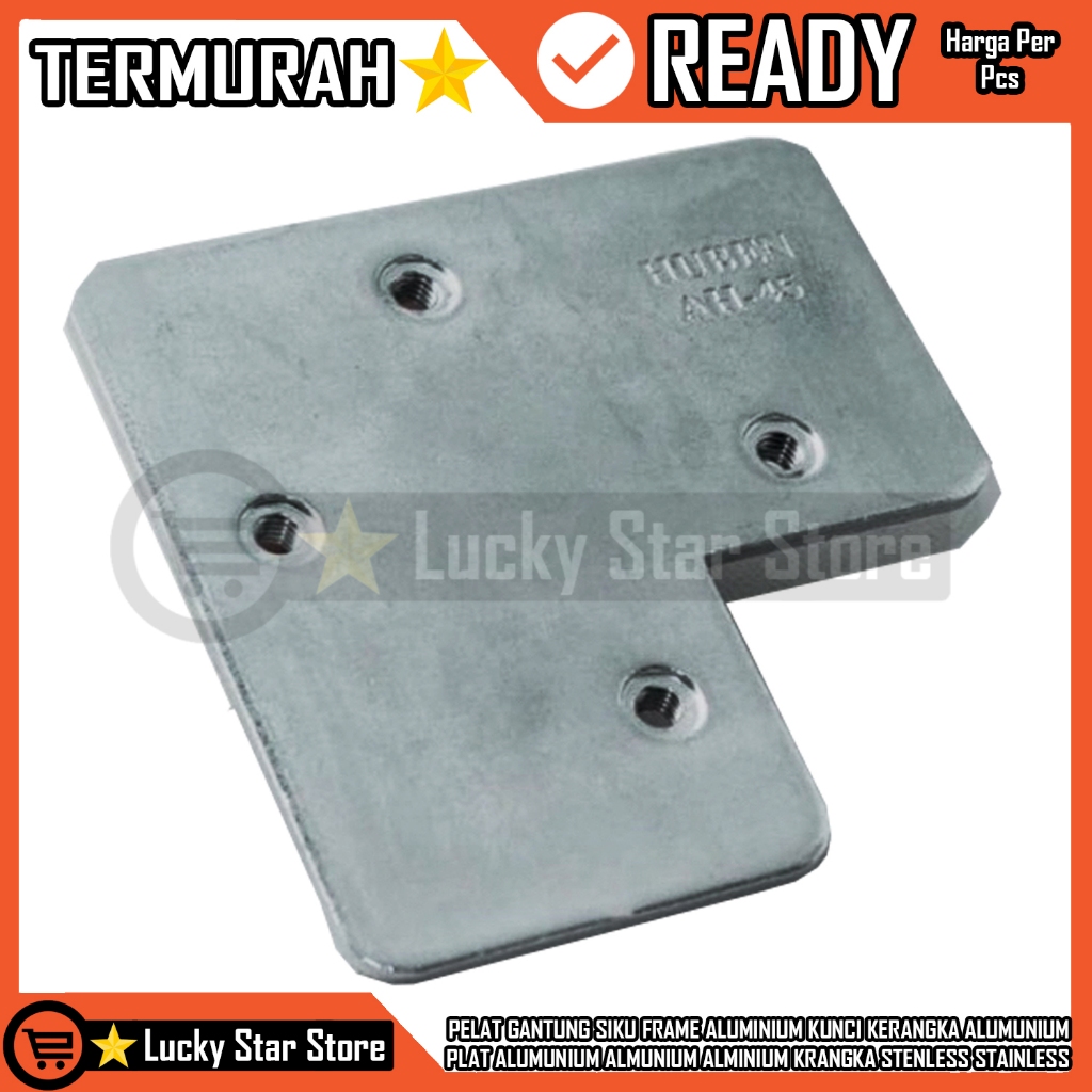 Plat Gantung Siku Frame Aluminium Kunci Kerangka Alumunium Pelat Alumunium Almunium Alminium Krangka