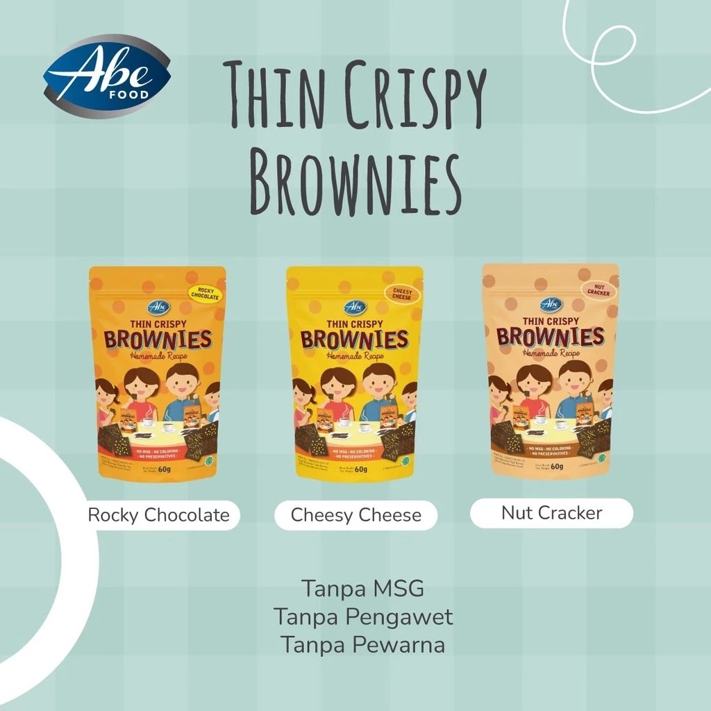 

Abe Food Thin Crispy Brownies - Biskuit Anak Sehat