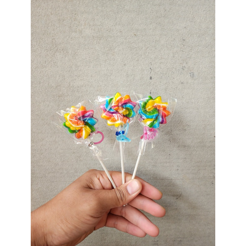 

PERMEN LOLIPOP BUNGA 4 cm HADIAH CINCIN isi 20 pcs