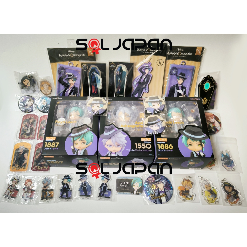 Twisted Wonderland Nendoroid Azul Jade Floyd Set of 3 + TWST Bonus