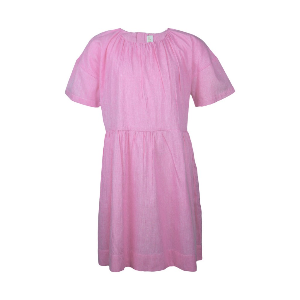 Pito Dito Girl Newt Dress Pendek Anak Pink