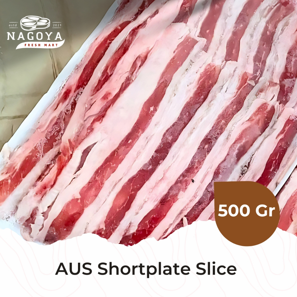 

AUS Shortplate Slice | Daging Sapi Slice Berlemak - 500 GR