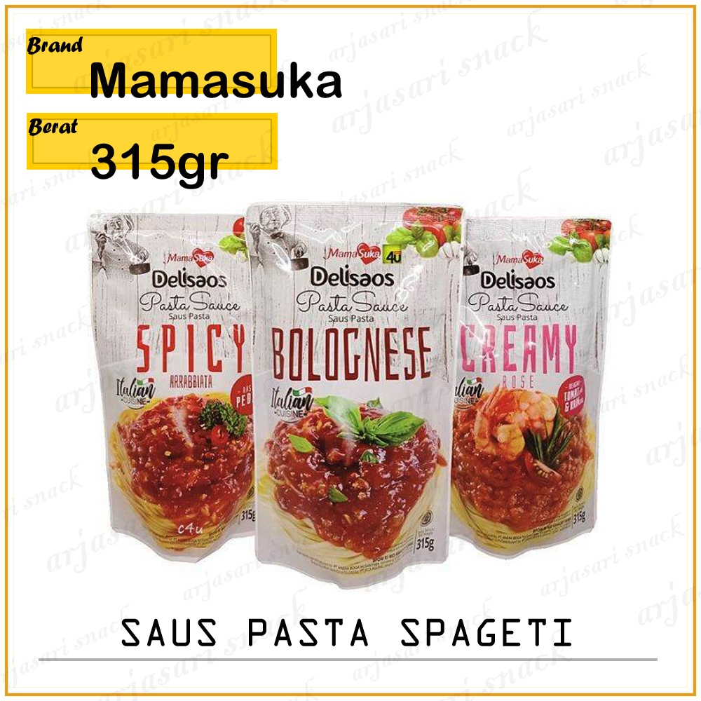 

Delisaos Saus Pasta Bolognese Spicy Mama Suka 315gr