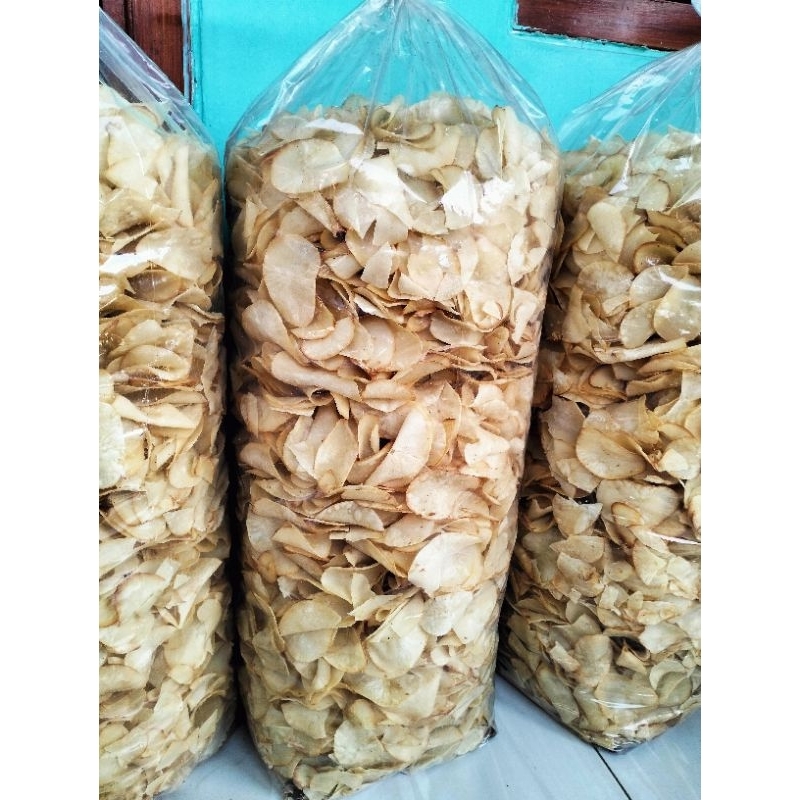 

Kripik Singkong mentega Gurih renyah enak kemasan 1kg Free packing dobel bubelwrap & dus