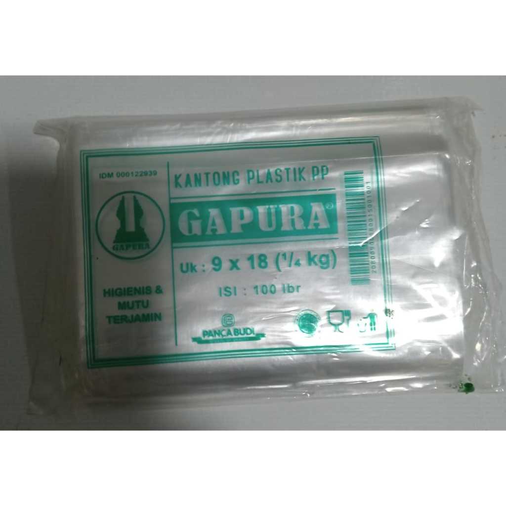 KANTONG PLASTIK PP 9 X 18 ISI 100 LEMBAR