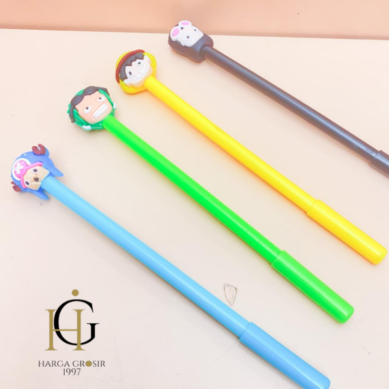 

PULPEN GEL 4PCS/8PCS/12PCS ANIME ONE PIECE PENA LUCU IMUT KADO UNIK KOREA AESTHETIC BISA COD