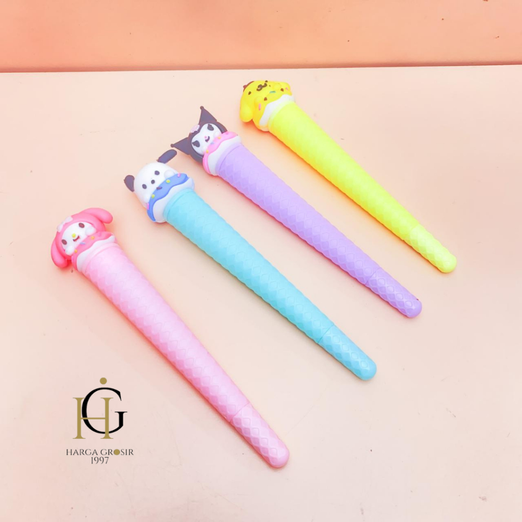 

PULPEN GEL 4PCS/8PCS/12PCS ICE CREAM CONE SANRIO V2 PENA IMUT KEKINIAN AESTHETIC COD TERMURAH ALAT TULIS KANTOR