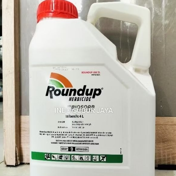 Roundup Biosorb 486 SL 4 Liter Roundup Herbisida Pembasmi Gulma Rumput Kuning Racun Tanaman Rumput