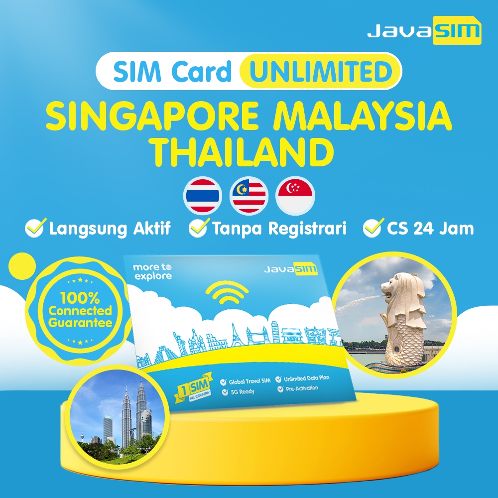 JavaSIM SIM Card Singapore Malaysia Thailand Unlimited