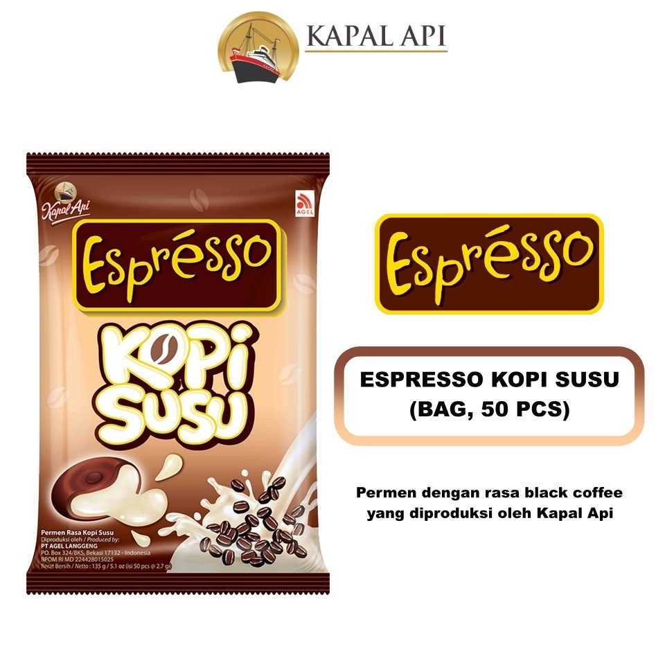 

Kapal Api Espresso Kopi Susu Permen 135g