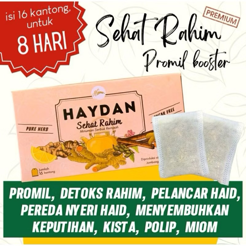 

Haydan.healty | Haydan sehat rahim | promil | detox rahim | Haid lancar|KEPUTIHAN