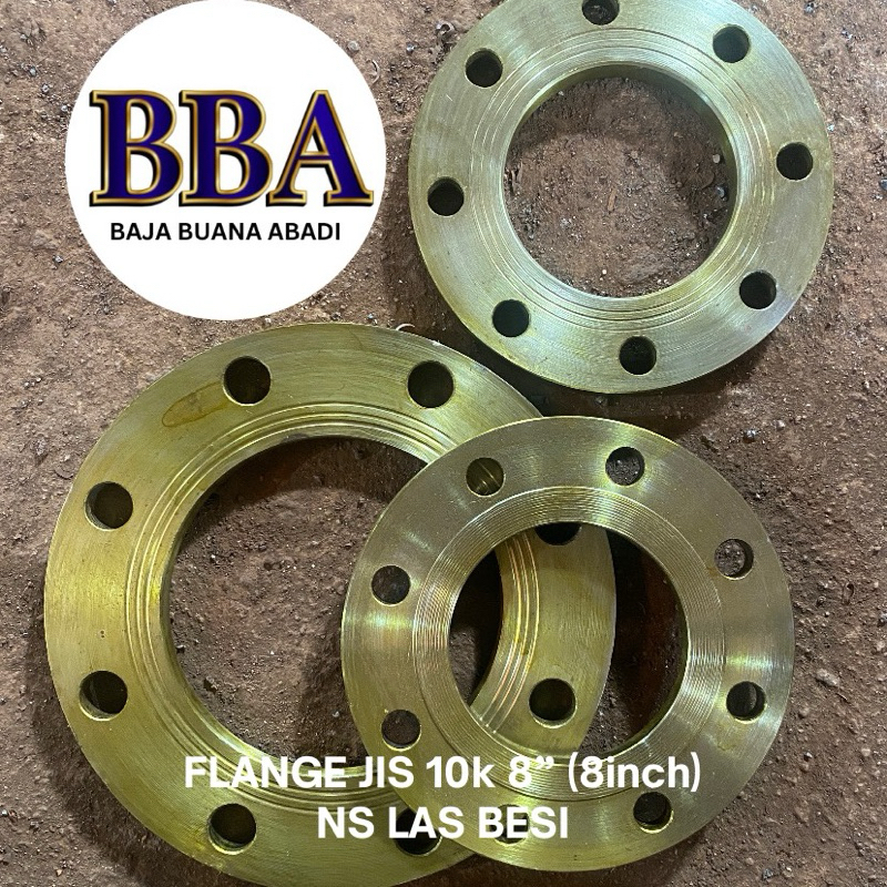 FLANGE BESI JIS 10k 8” (8inch) NS LAS BESI - FLANGE CARBON STEEL 8”
