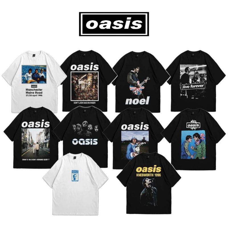 KAOS BAND LUAR OASIS // TSHIRT BAND OASIS // KAOS DISTRO ORIGINAL