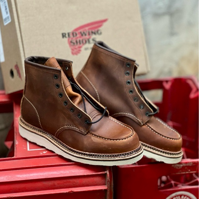 Sepatu Red Wing 1907 Moc Toe Copper Rough & Tough | Authentic Made In USA