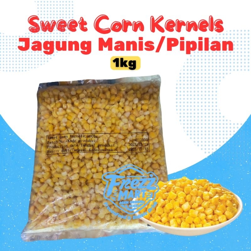 

Jagung Manis Pipil Beku 1kg import Frozen Sweet Cron Kernels Premium Jasuke.