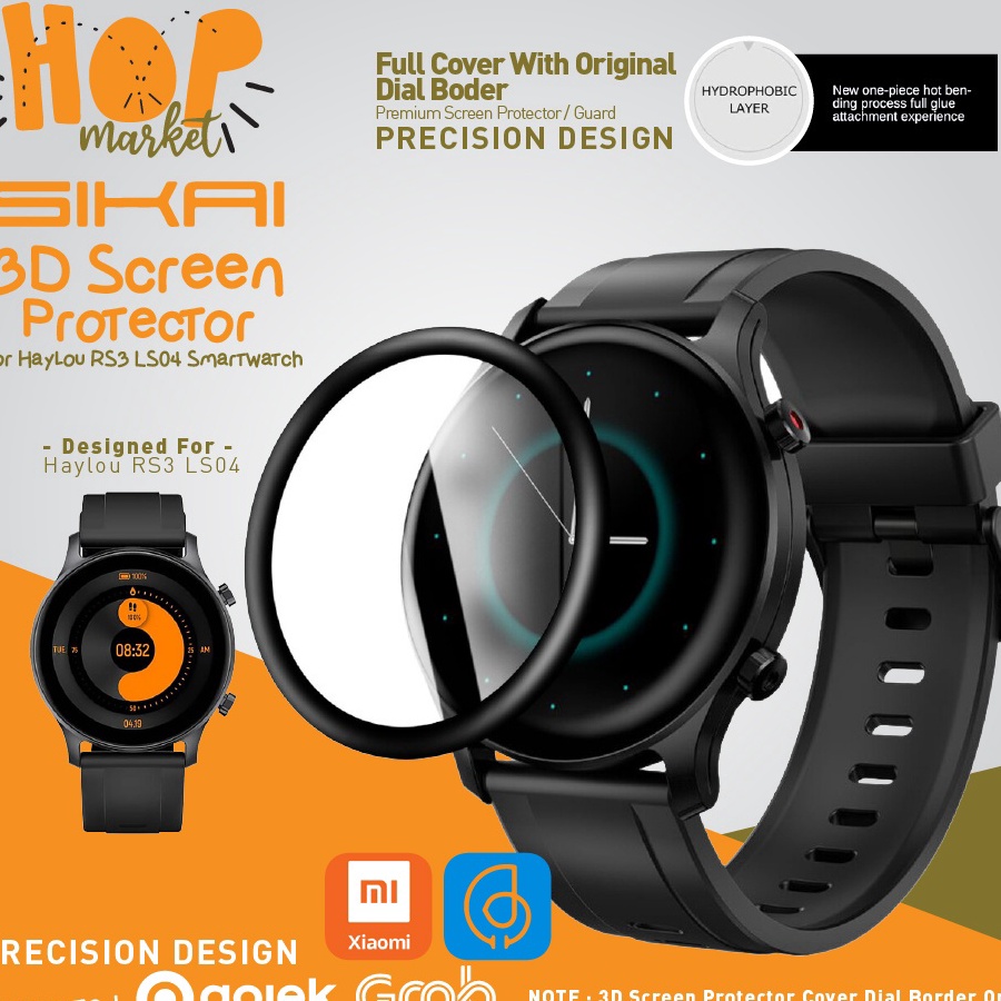 ORIGINAL Curved Anti Gores 3D Full Cover for Haylou RS3 LS4 Screen Protector