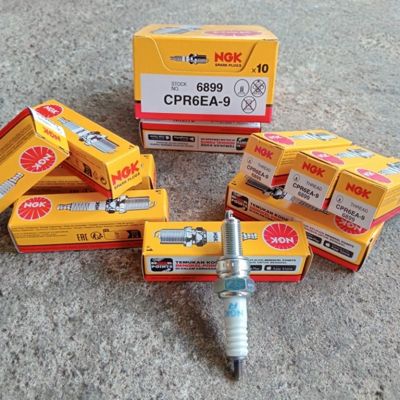 BUSI NGK CPR6EA-9 BUSI MOTOR KHARISMA SUPRA X 125 REVO ABSOLUTE VIXION BEAT VARIO 1PCS ORIGINAL NGK