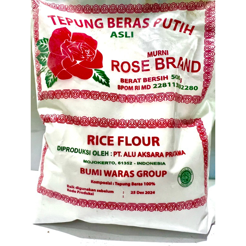 

TEPUNG ROSEBRAND (500GR) / TEPUNG BERAS DAN TEPUNG KETAN ROSEBRAND