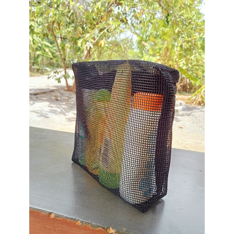 Tas Kosmetik Mini Tas Jaring Sabun Mandi/Tas Makeup Jaring/Tas kosmetik Multifungsi