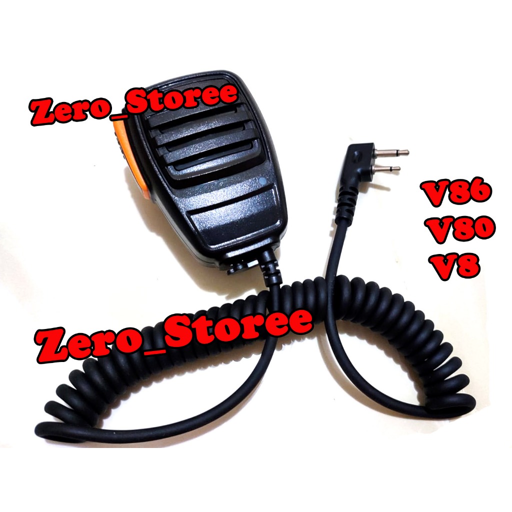 Mic HT model FBI Police Polisi Mik MIG V80 microphone HT V86 Mikrofon V8 HT IC-V86 Ptt Suara HT IC-V