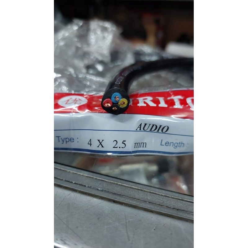 kabel yurito 4x2.5 50meter kabel speaker 4x2.5mm