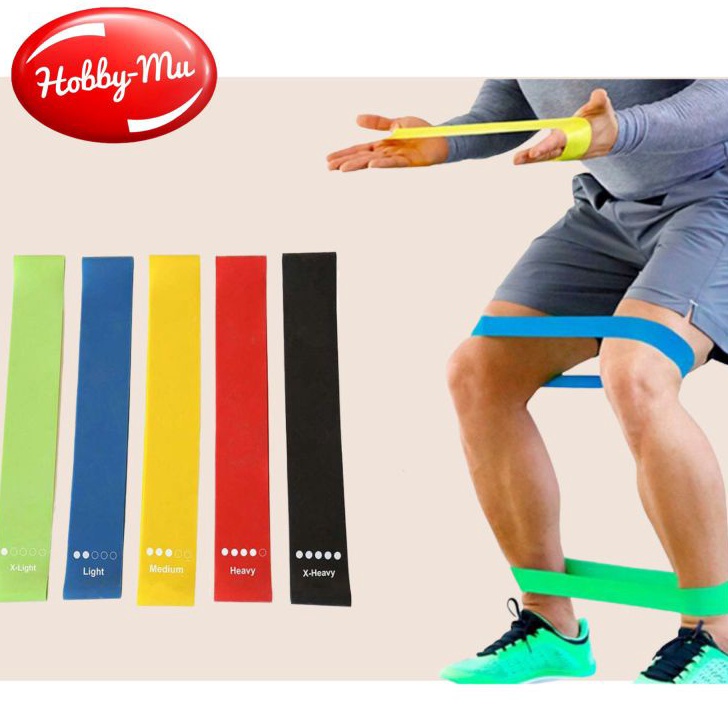 Langka Karet Elastis untuk Latihan Fitness  Yoga
