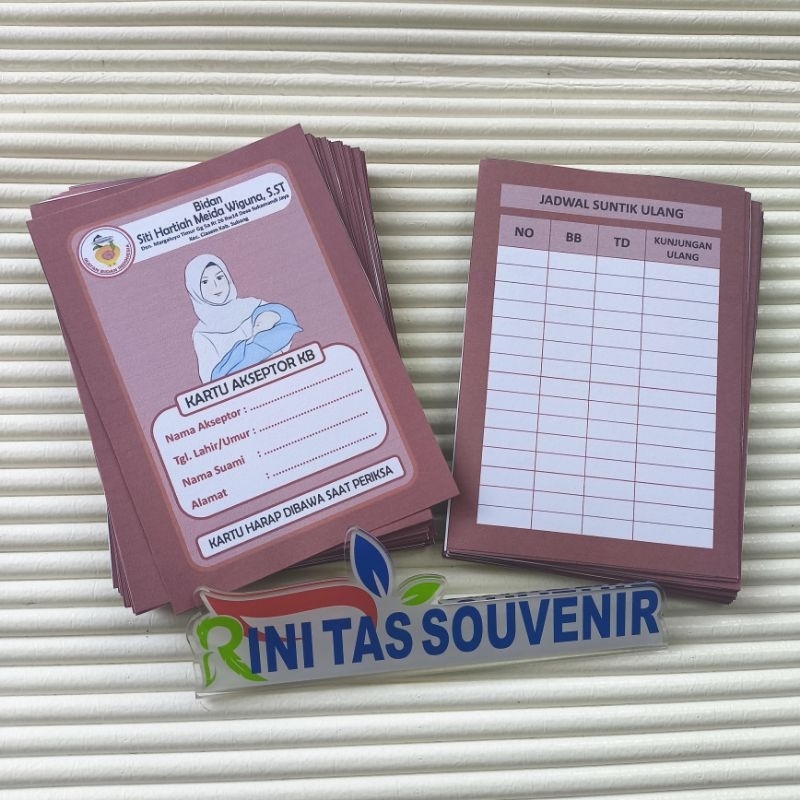 

Kartu Akseptor KB - Kartu Kb bidan - kartu kb dokter