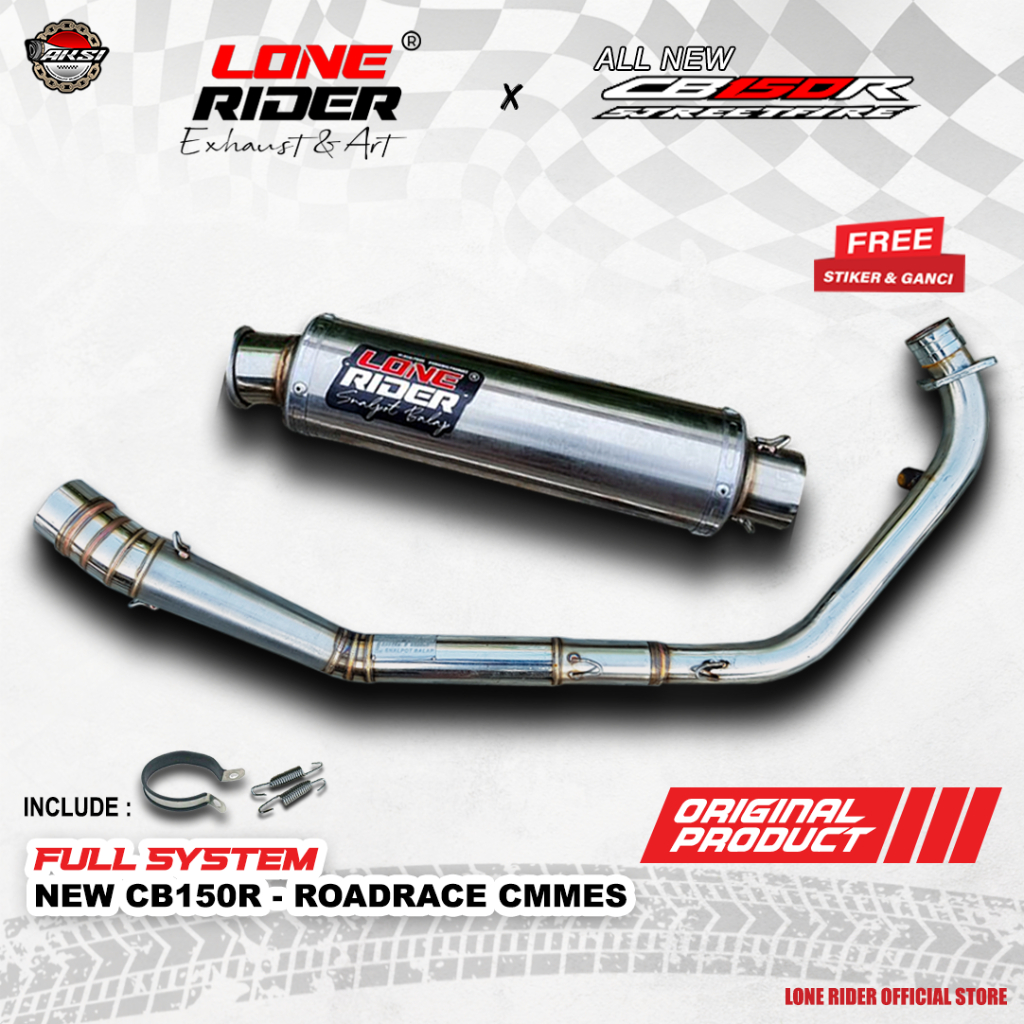 ORIGINAL LONE RIDER Roadrace New CB150R - Knalpot Racing Lone Rider New CB150R