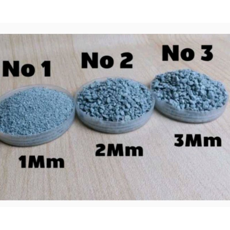 Batu Zeolite Kecil Uk 1,2,3 Mm Per 25 Kg