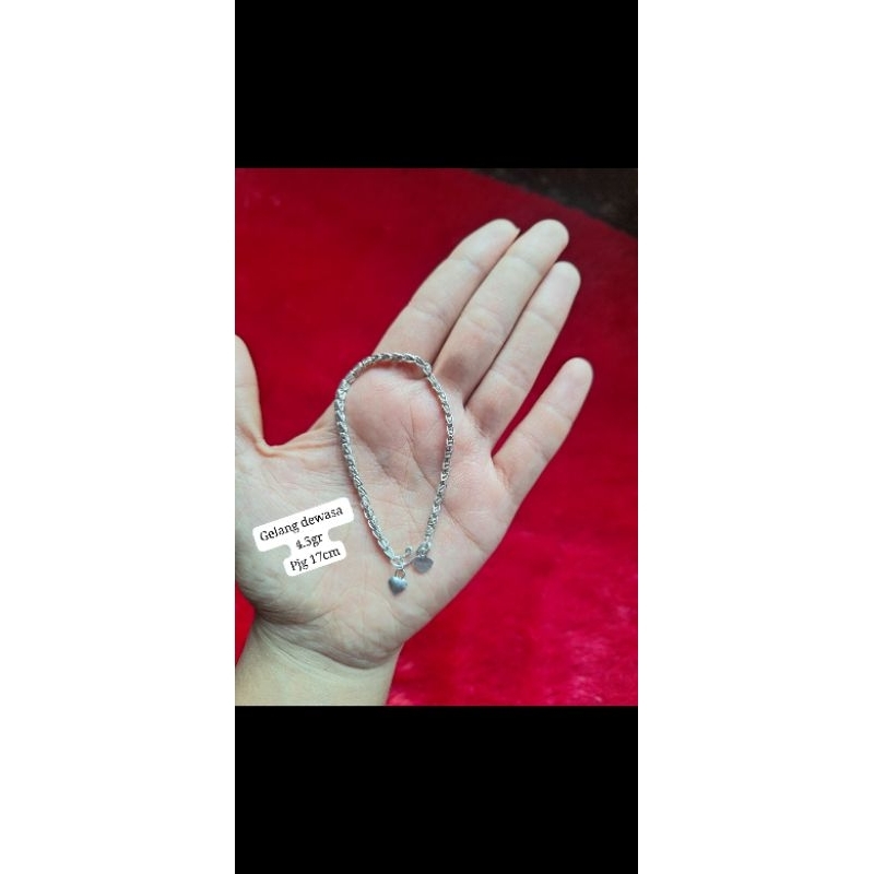 Gelang Perak Padi Dewasa