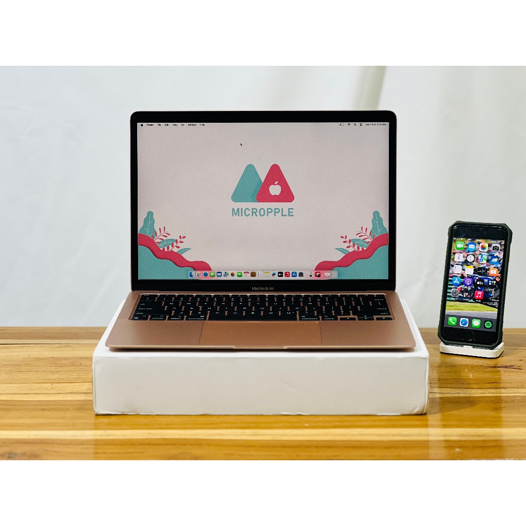 Macbook Air M1 2020 8gb 512gb Gold MGNE3 Mulus Like New