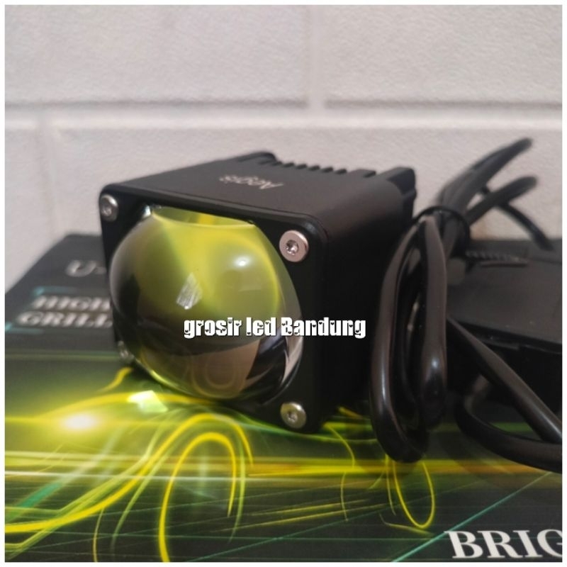 Termurah 2pcs lampu tembak led sorot laser mini Aegis U26 motor