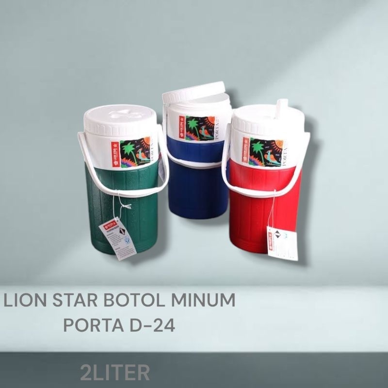 Termos Lion Star Porta Drink Jar 2liter D-24 Botol Tempat Air Minum 2liter Lion Star